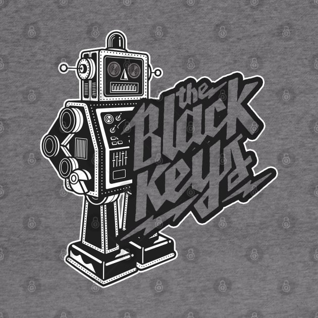 The Black Keys Retro Rockin' Robot (Multi-Colored) by Recondo76